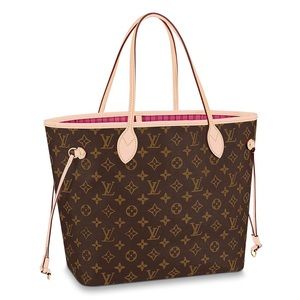 Louis Vuitton Mongram Neverfull MM Fushia